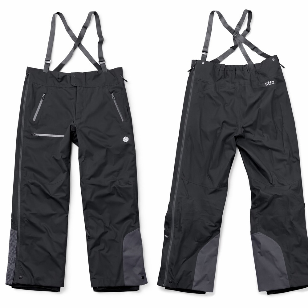 Men’s Stio Black and Gray Environ Ski Bib